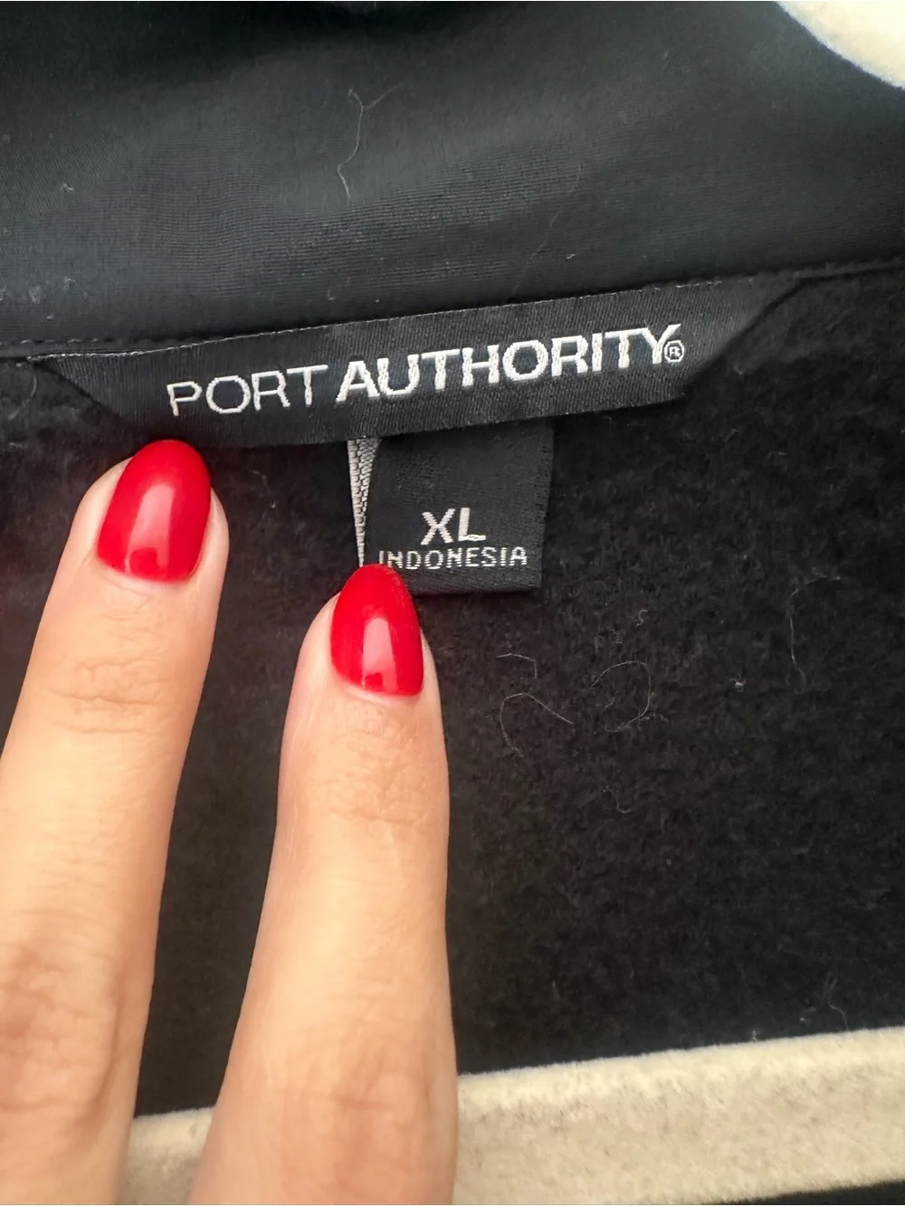Port Authority Black Sherpa Zip-Up Pullover